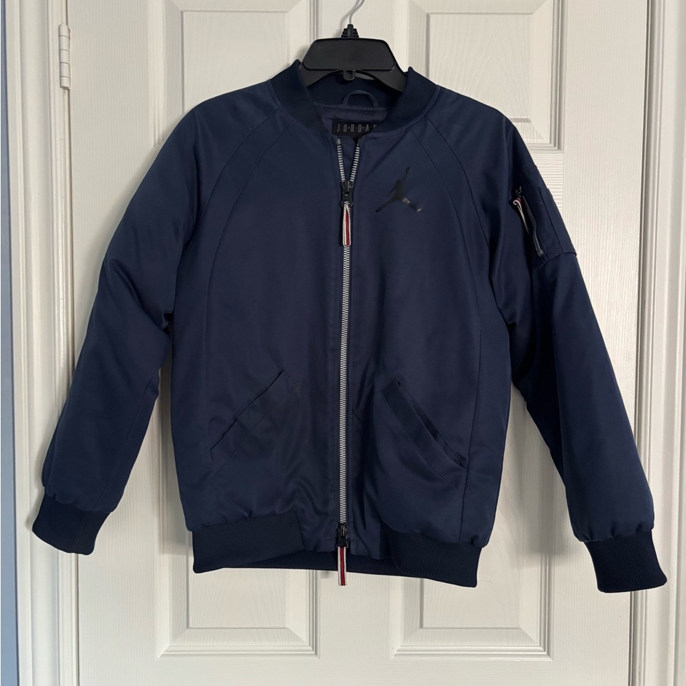 Air Jordan Dark Blue Navy Bomber Jacket Youth L
